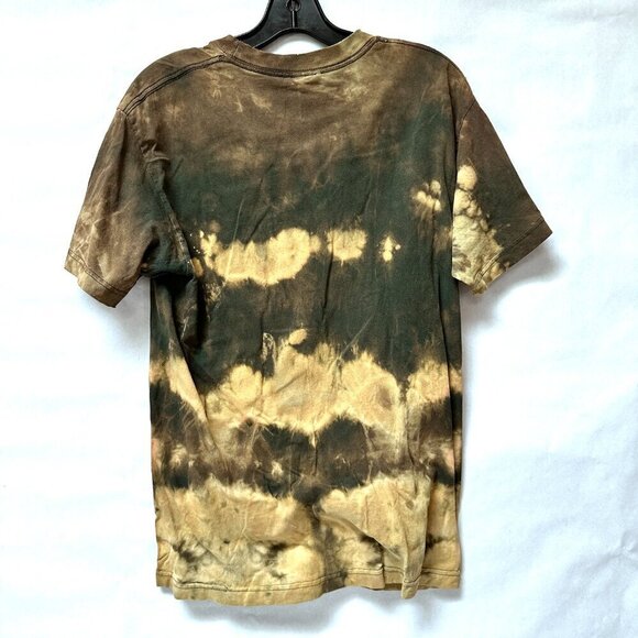 Alstyle Ireland Tee Shirt Size Medium Tie Dyed Bleached Grunge Gray Vintage - Picture 6 of 7